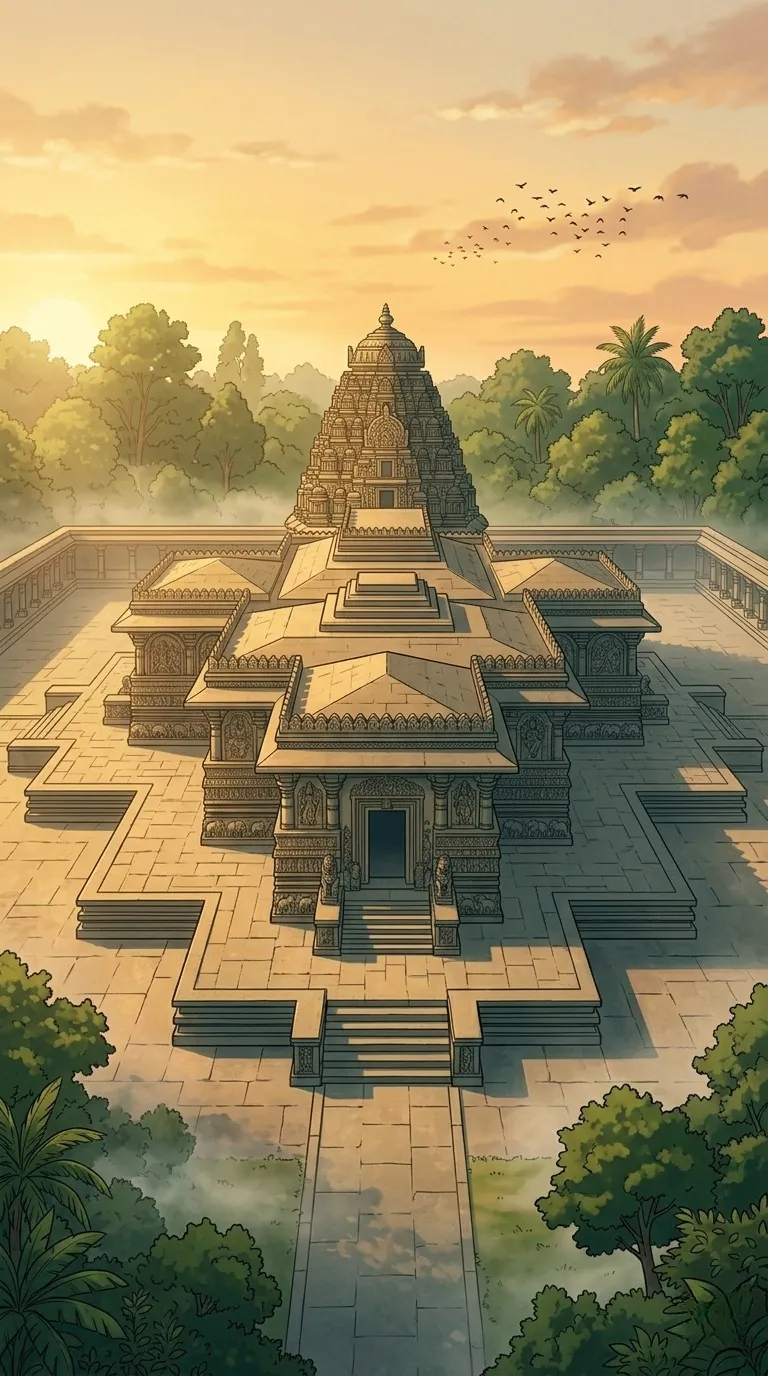 Chennakeshava Temple Belur Aerial View